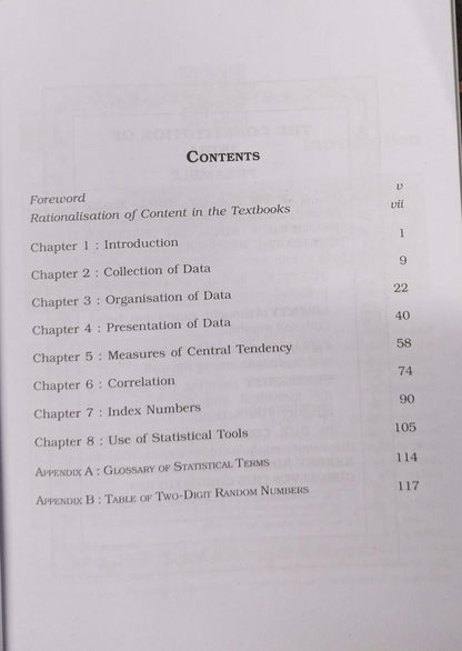 NCERT Statistics for Economics – Class 11th (English Medium)