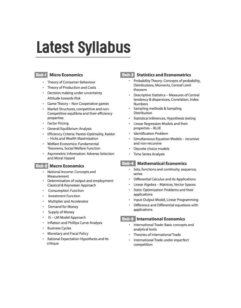 Arihant NTA UGC NET/JRF Economics Paper 2 (English Medium)
