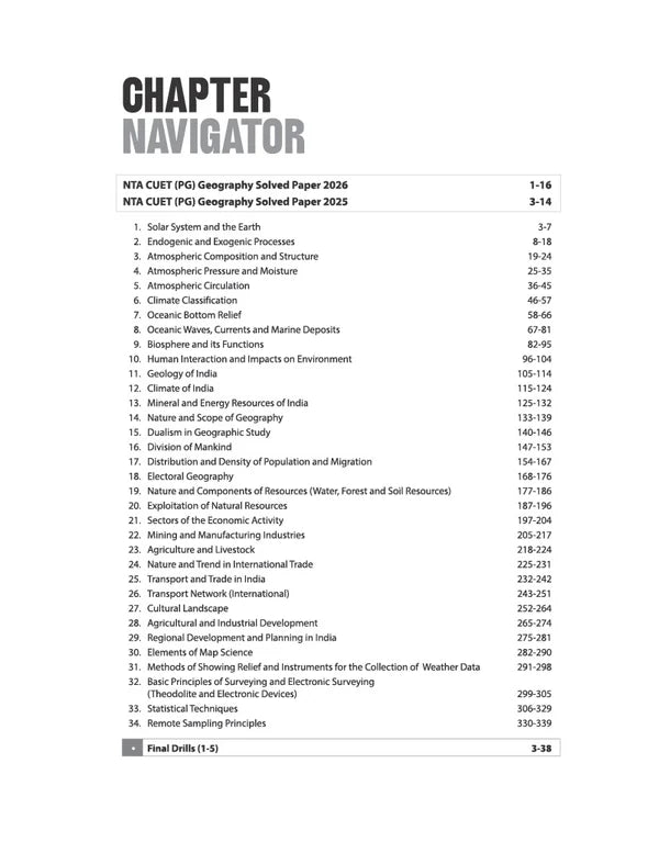 Arihant CUET PG Geography Chapterwise Notes and Question Bank 2027 (English Medium)