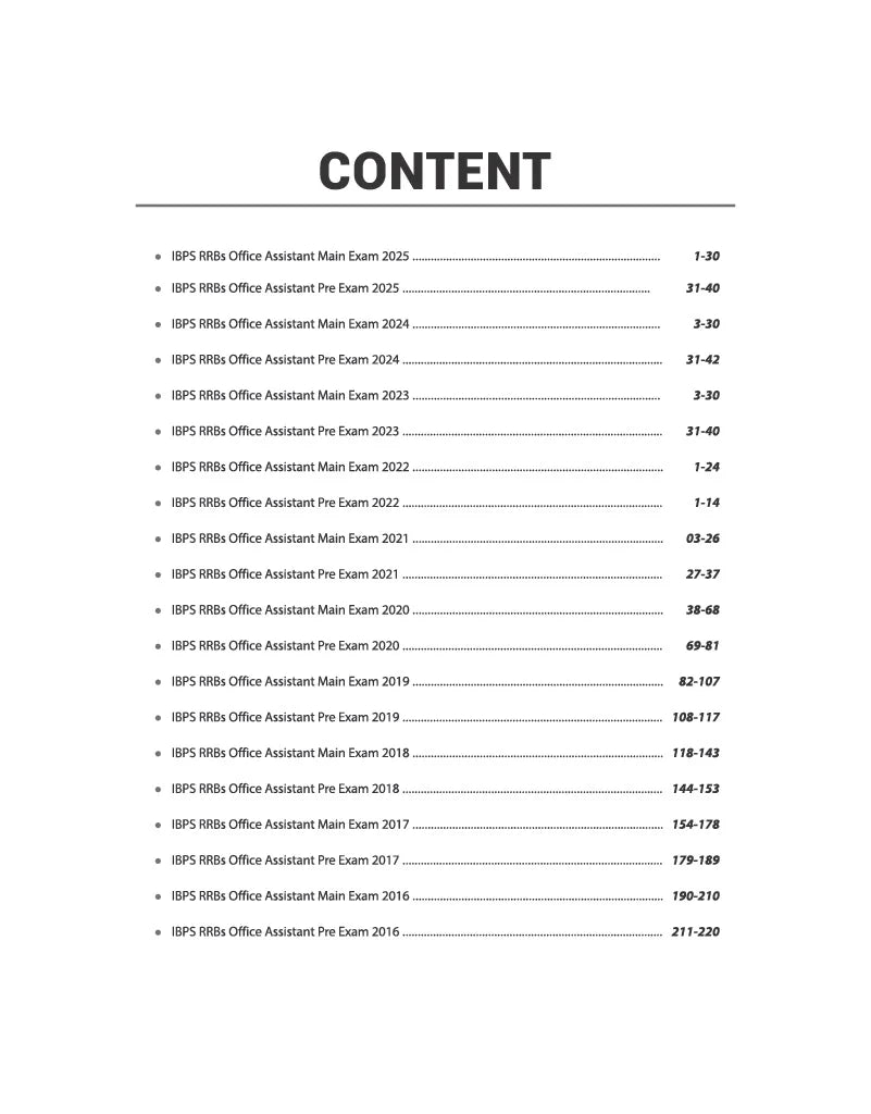 Arihant IBPS RRBs Office Assistant 2026 - 20 Solved Papers (2016–2025) (English Medium)