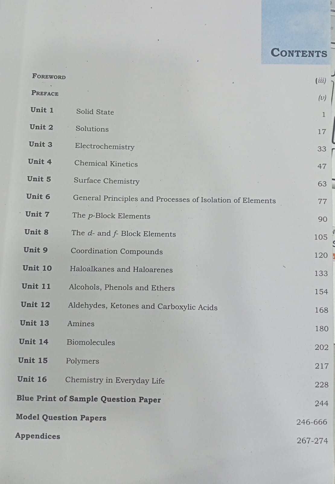 NCERT Chemistry Exemplar Problems – Class 12