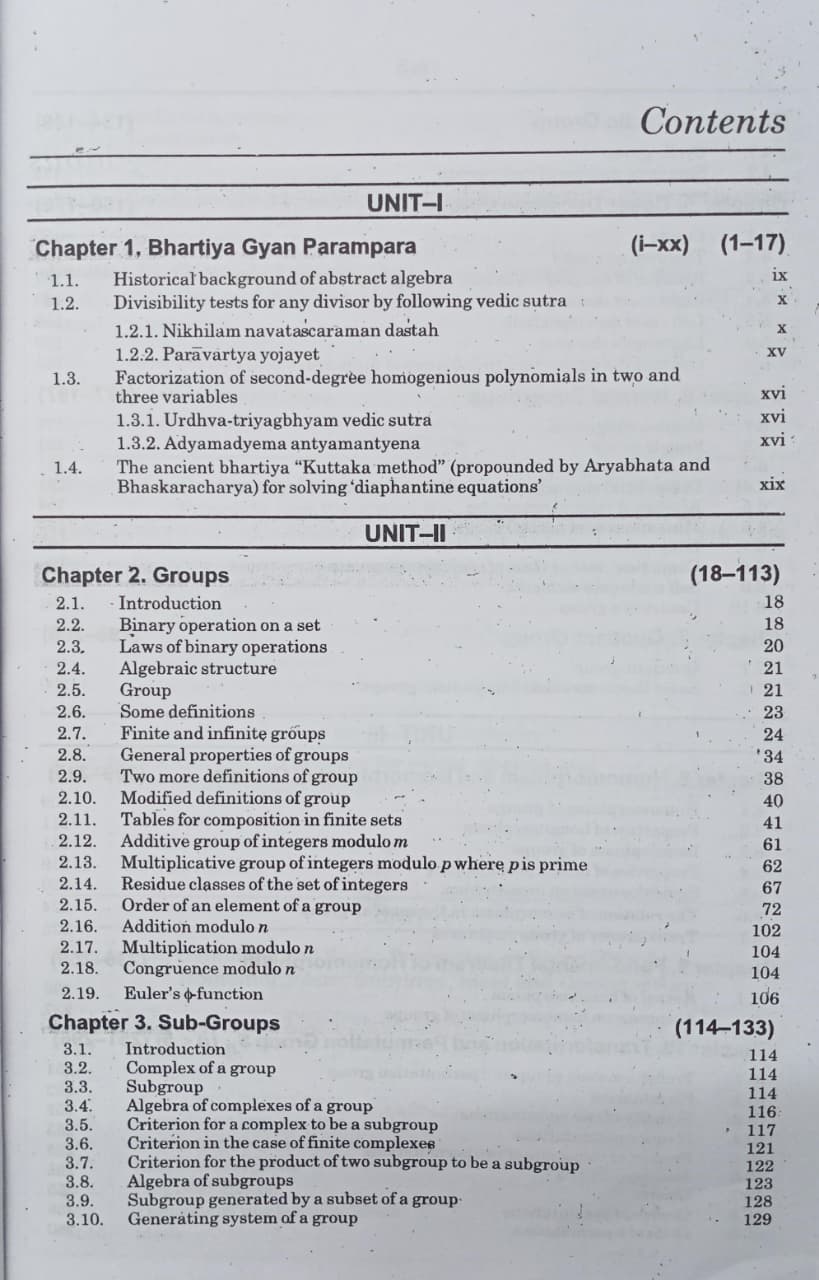 Shree Shiksha Abstract Algebra B.Sc. III Year (M.P.) By Dr. H. K. Pathak (English Medium)