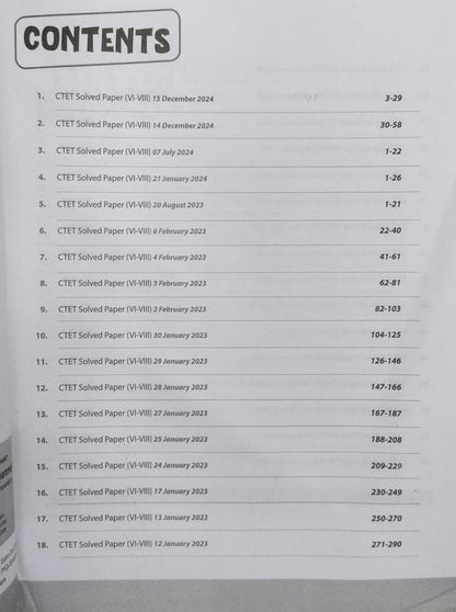 Arihant CTET Solved Papers Class 6 to 8 (Paper 2) – 34 Sets Social Science/Studies[English]