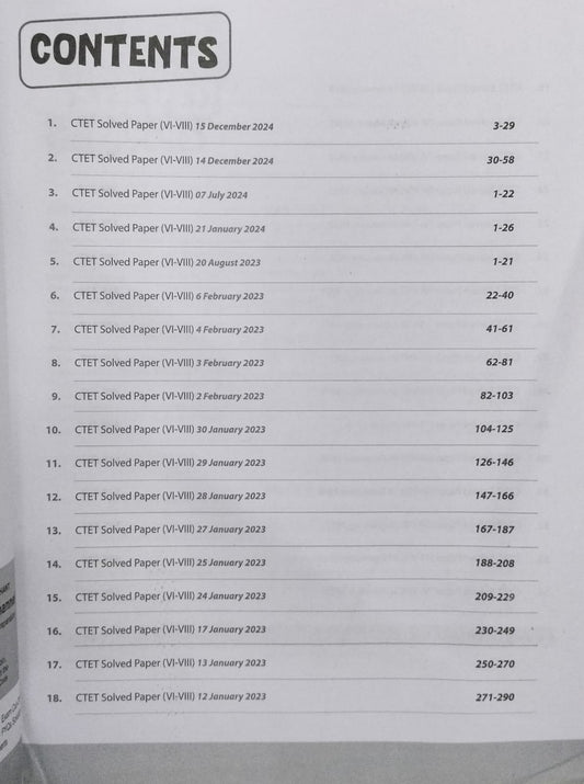 Arihant CTET Solved Papers Class 6 to 8 (Paper 2) – 34 Sets Social Science/Studies[English]