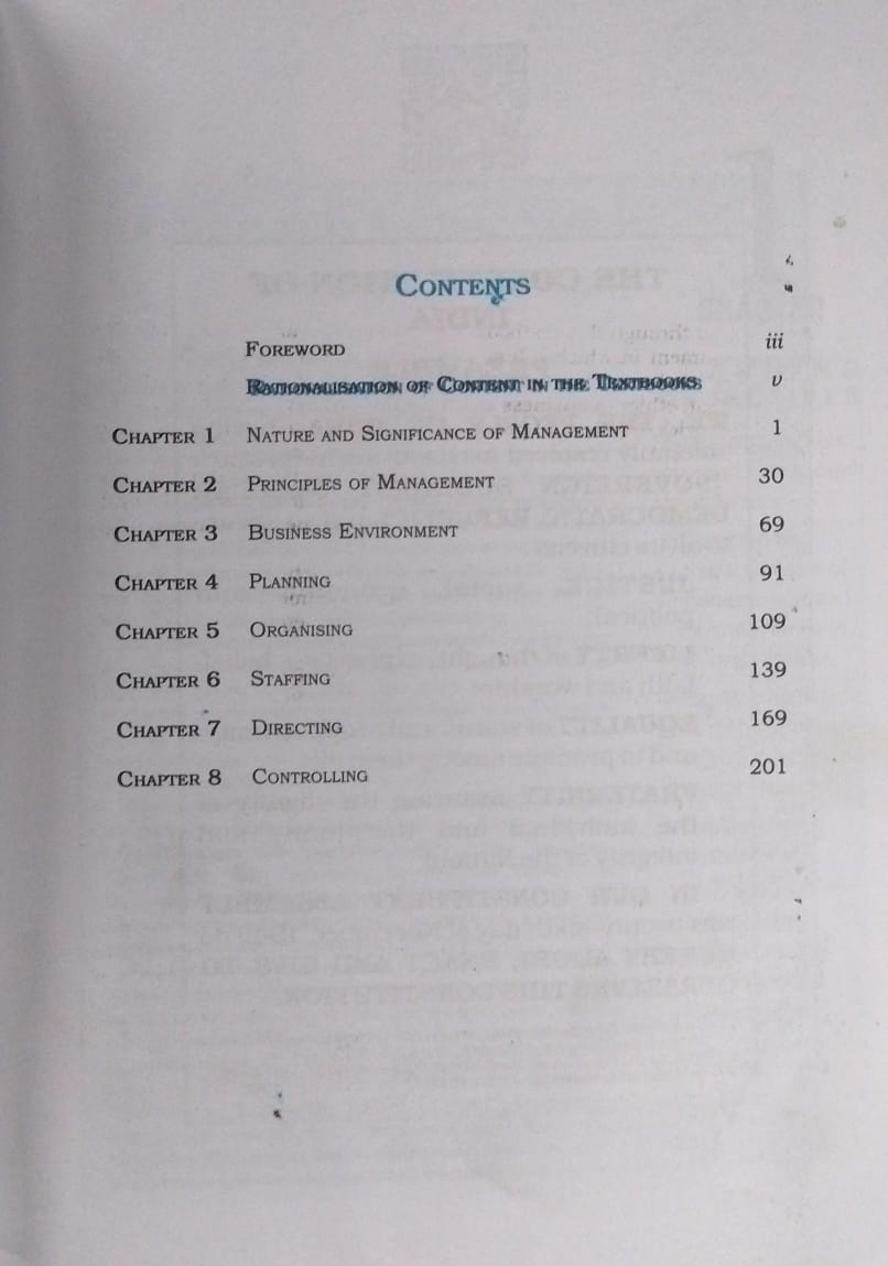 Business Studies Part 1 Class 12 NCERT