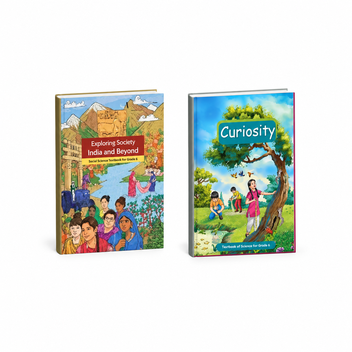 NCERT Class 6 Science & Social Science Textbook Combo Curiosity + Exploring Society: India and Beyond (English Medium)