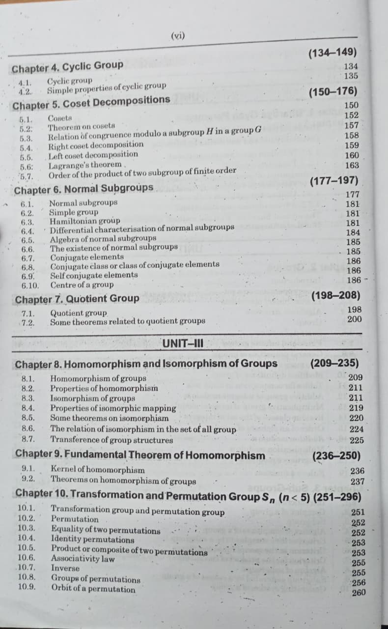 Shree Shiksha Abstract Algebra B.Sc. III Year (M.P.) By Dr. H. K. Pathak (English Medium)