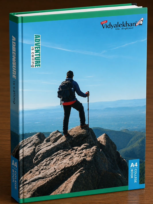 Gopi Vidyalekhan A4 Size Notebook (29.7 × 21 cm) – 76 Pages [Single Line]