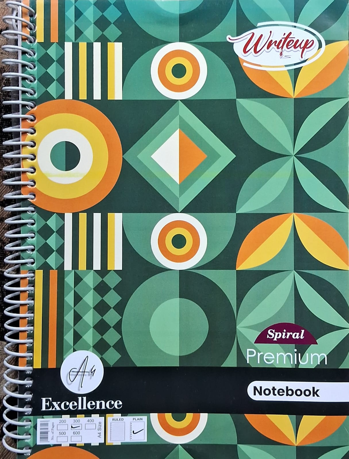 Writeup Spiral Premium Notebook (A4 Size, 300 Pages) Unruled