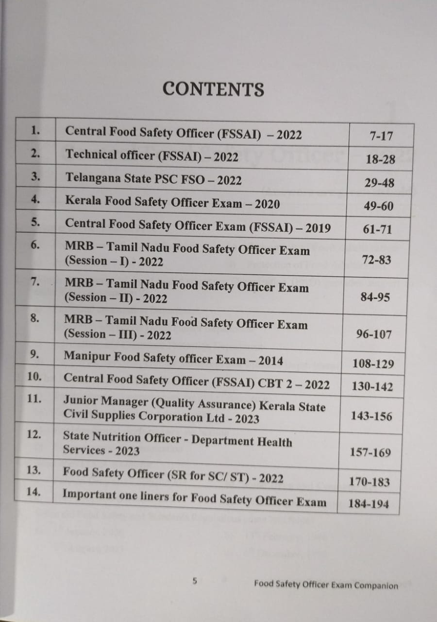 New Vishal Publication Food Safety Officer Exam Companion Jinisha Blessie JP | English (0012770)