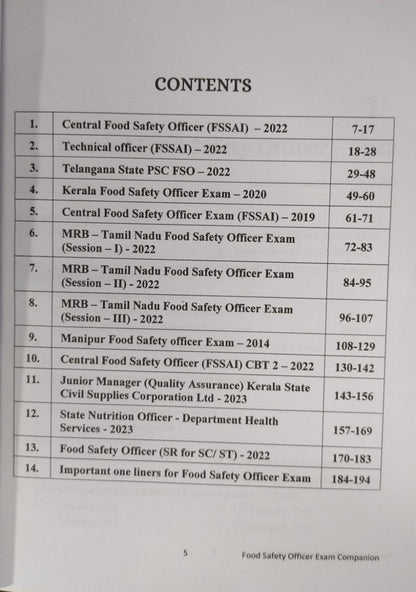 New Vishal Publication Food Safety Officer Exam Companion Jinisha Blessie JP | English (0012770)
