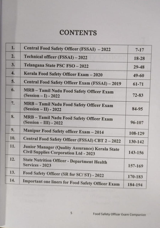 New Vishal Publication Food Safety Officer Exam Companion Jinisha Blessie JP | English (0012770)