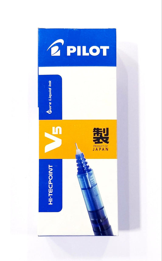 Pilot Hi-Tecpoint V5 Pen Blue – Pack of 12