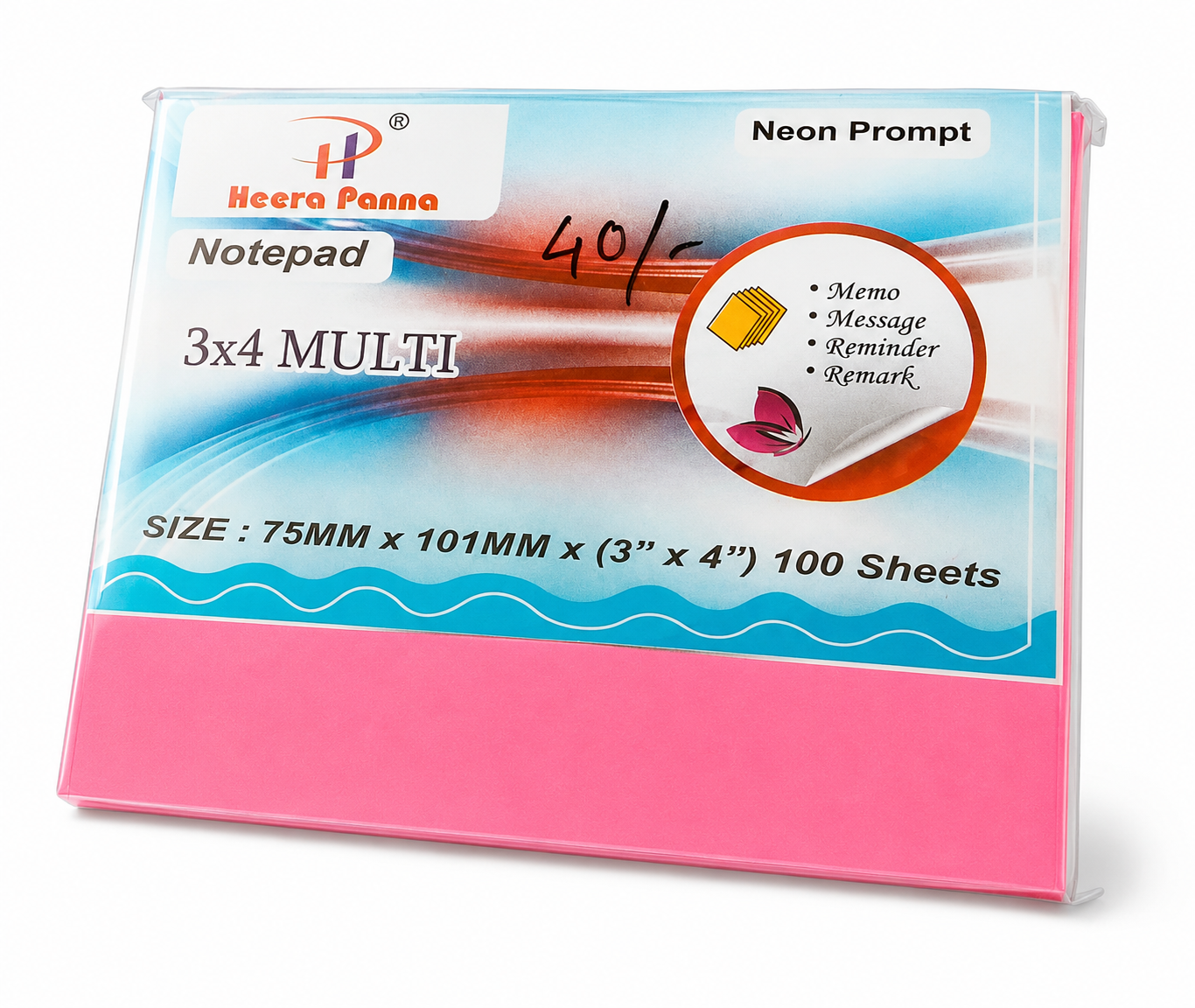 Heera Panna Notepad 3x4 Multi (100 Sheets)