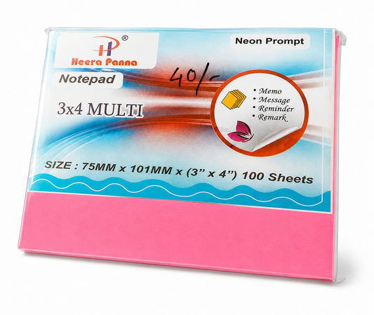 Heera Panna Notepad 3x4 Multi (100 Sheets)