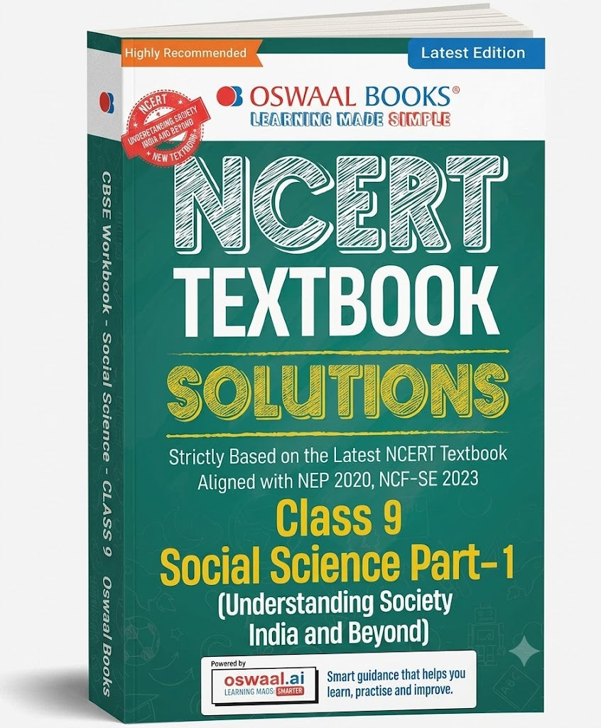 Oswaal NCERT Textbook Solutions Class 9 Social Science Part-1 2026–27 (English Medium)
