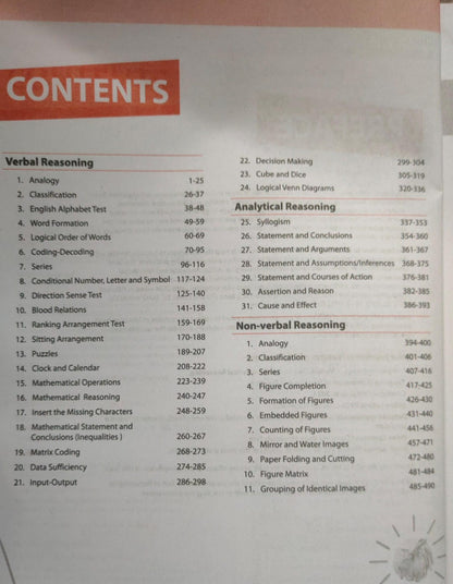 Arihant Test of Reasoning [English]
