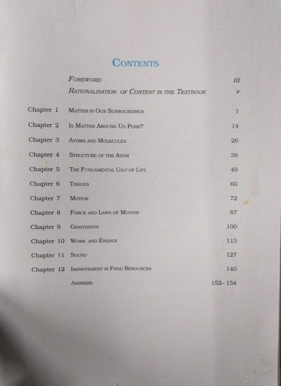 NCERT Science – Class 9 [English Medium]