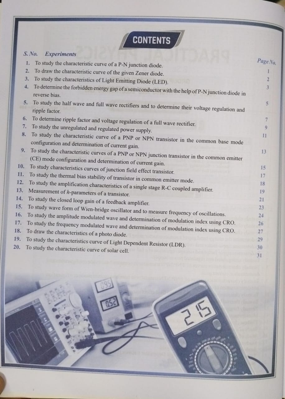 Shivalal Practical Physics B.Sc. 3rd Year Paper-2 Group A [English]