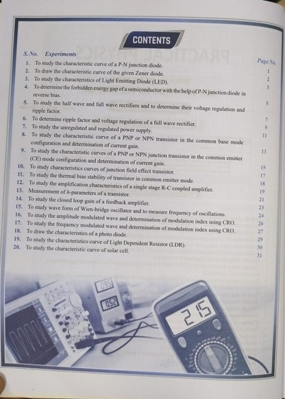 Shivalal Practical Physics B.Sc. 3rd Year Paper-2 Group A [English]