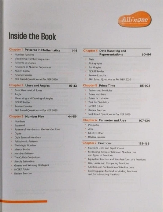 Arihant Publication – All In One Mathematics Based on Latest NCERT Ganit Prakash Class 6 [English]