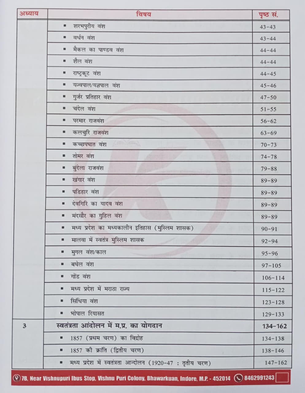 Karma IAS Unit-2 Madhya Pradesh Ka Itihas (Pramukh Rajvansh & Swatantrata Andolan) (Hindi Medium)