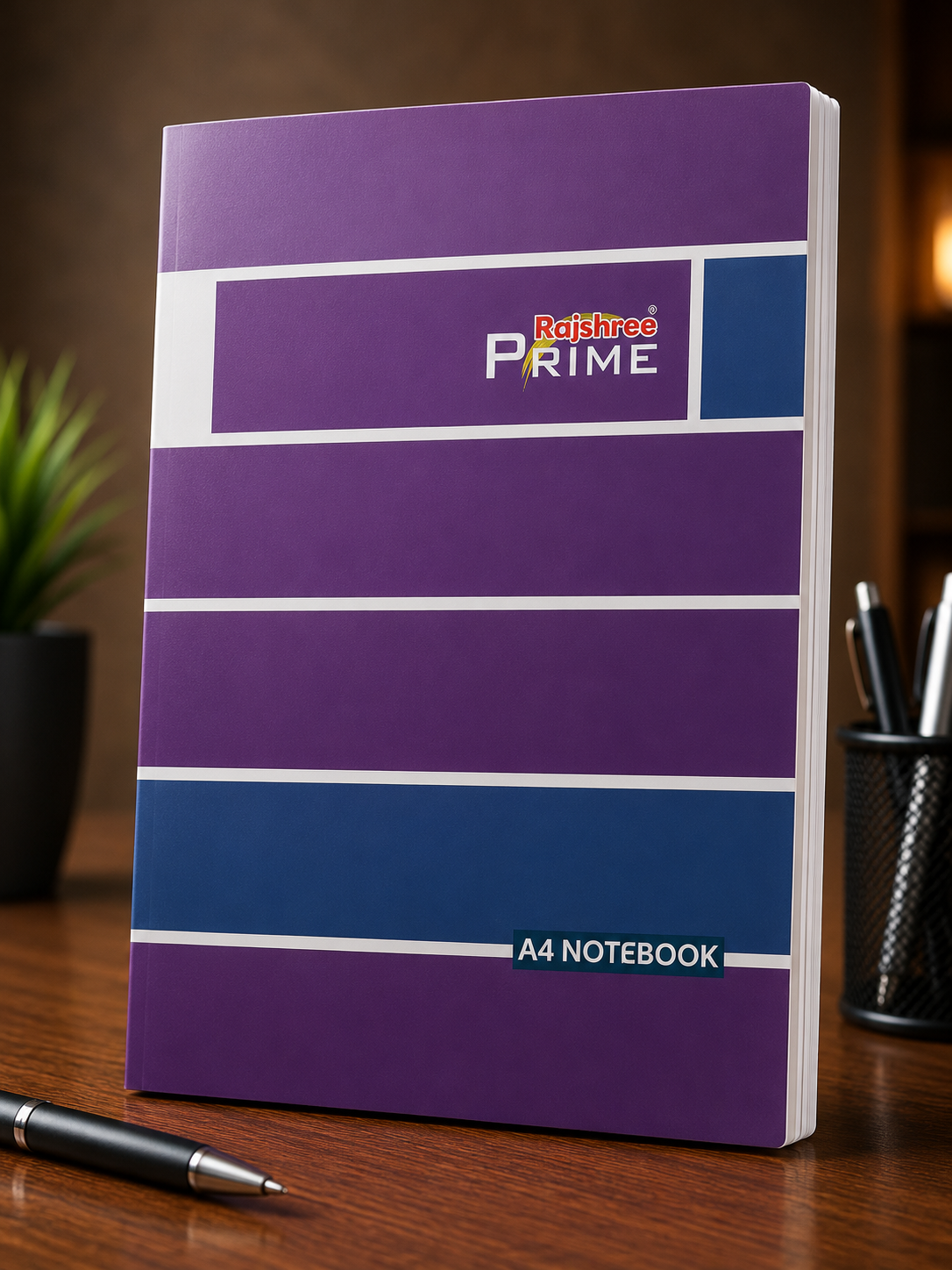 Rajshree Prime A4 Size Notebook – 160 Pages [Single Line]
