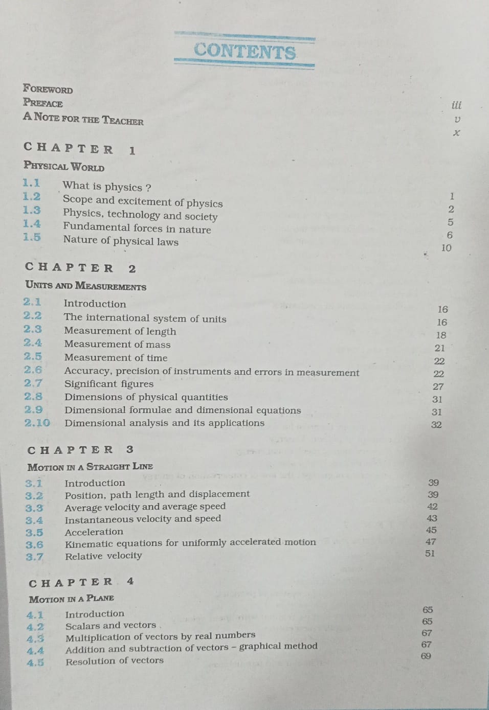 NCERT Physics – Class 11 Part 1 (English Medium)