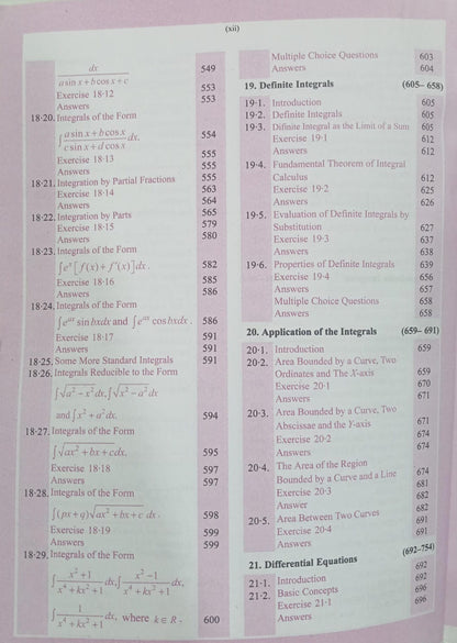 Prabodh Mathematics - Class 12th (English Medium)