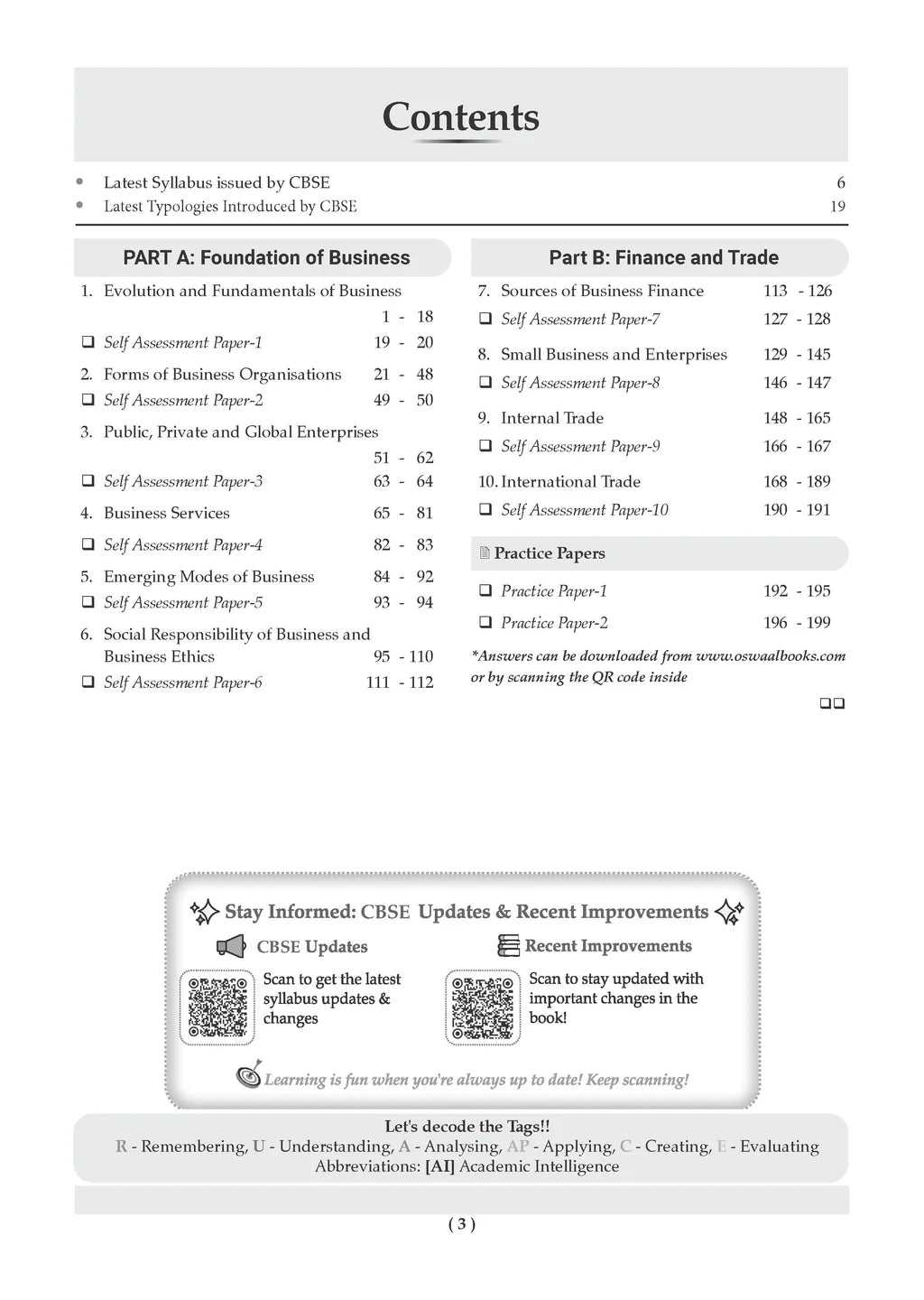 Oswaal Class 11 Business Studies CBSE Question Bank Chapter-wise & Topic-wise Solved Papers Edition 2027 (English Medium)