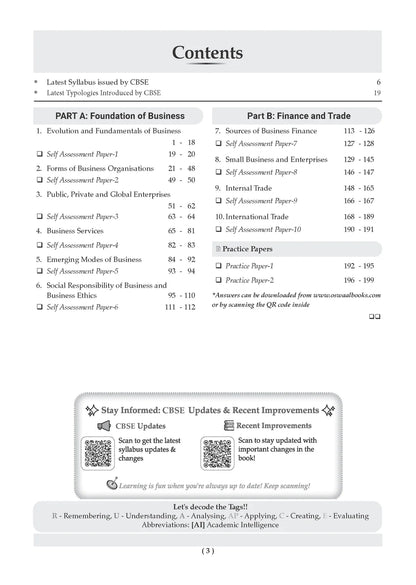 Oswaal Class 11 Business Studies CBSE Question Bank Chapter-wise & Topic-wise Solved Papers Edition 2027 (English Medium)
