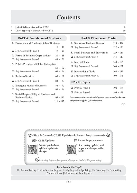 Oswaal Class 11 Business Studies CBSE Question Bank Chapter-wise & Topic-wise Solved Papers Edition 2027 (English Medium)