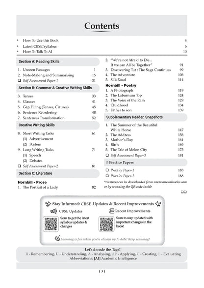Oswaal Class 11 English Core CBSE Question Bank Chapter-wise & Topic-wise Solved Papers Edition 2027 (English Medium)