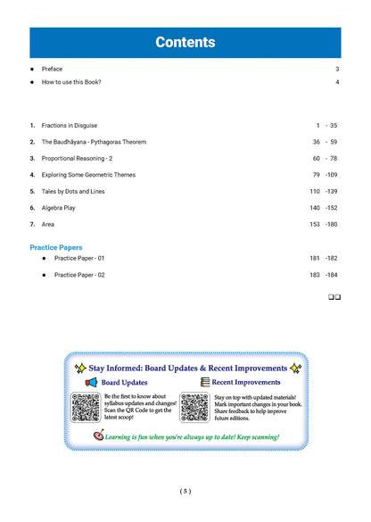 Oswaal One for All Class 8 Mathematics (Part 2) Question Bank NCERT & CBSE Chapter-wise & Topic-wise Solved Papers 2027 Exam (English Medium)