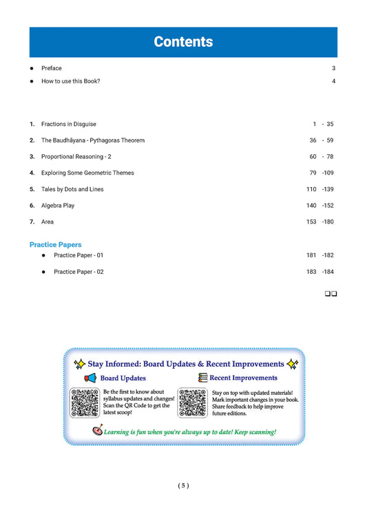 Oswaal One for All Class 8 Mathematics (Part 2) Question Bank NCERT & CBSE Chapter-wise & Topic-wise Solved Papers 2027 Exam (English Medium)