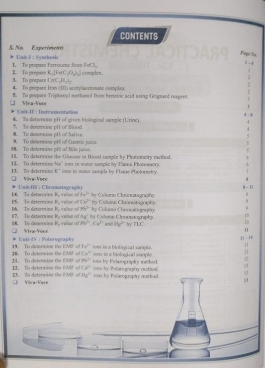 Shivalal Practical Chemistry B.Sc. 3rd Year Paper-2 Group B [English]
