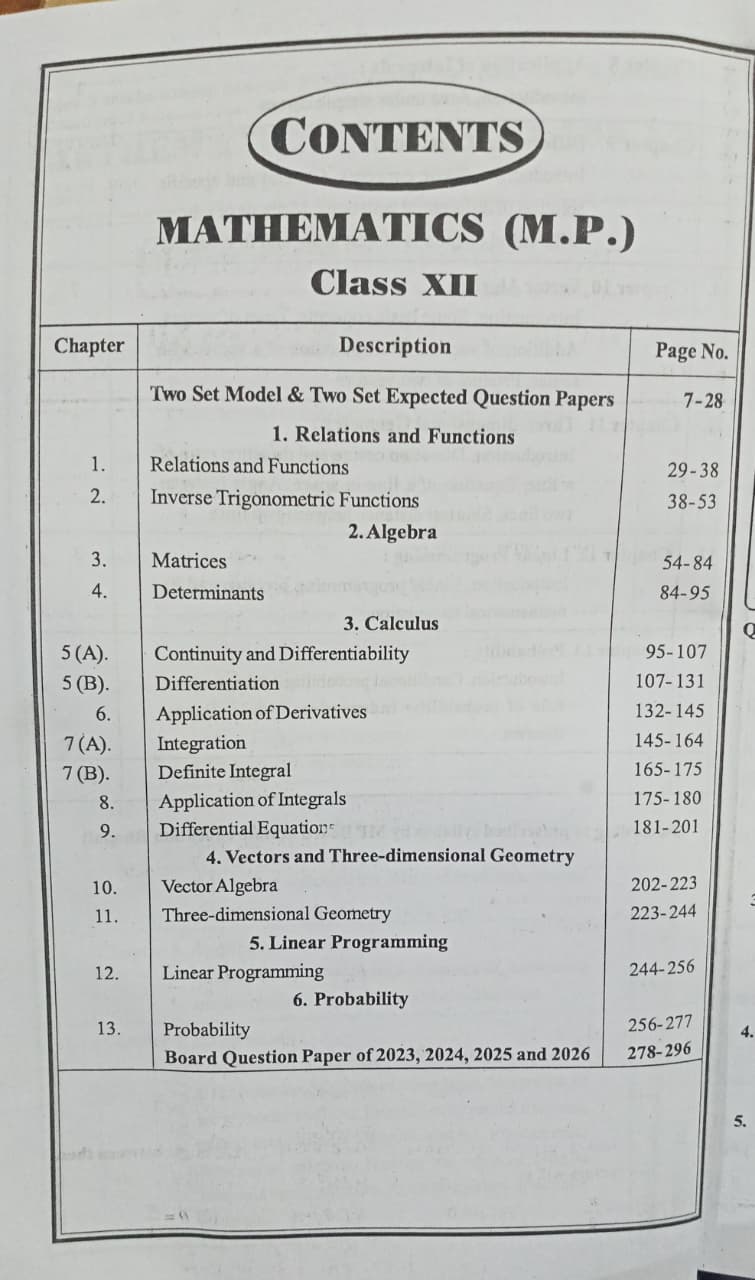 Navbodh Pariksha Bodh Class 12 Maths 2027 (English Medium)