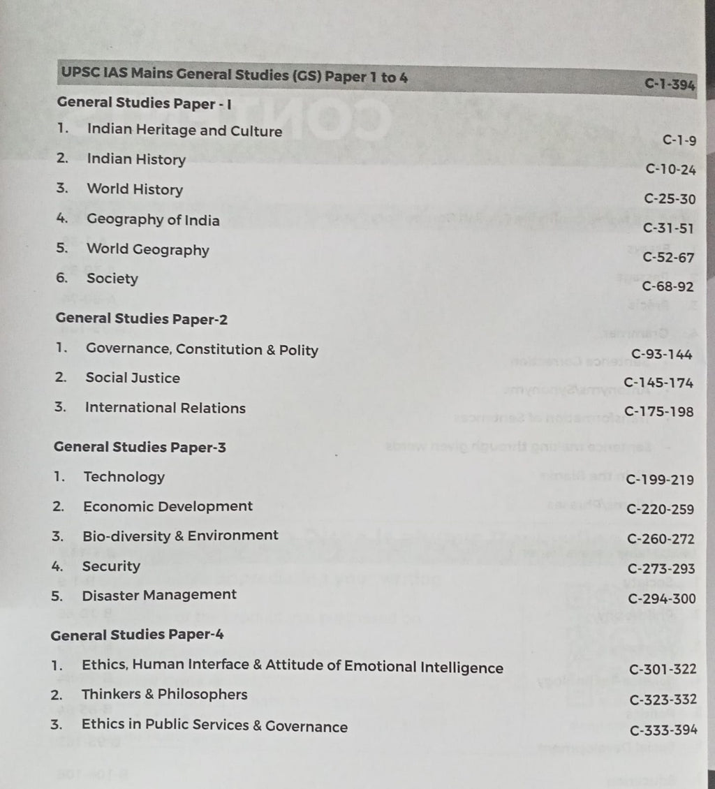 Disha 13 Topic Wise UPSC Civil Services IAS Mains General Studies (PYQ 2025–2013) 7th Edition | (English Medium)