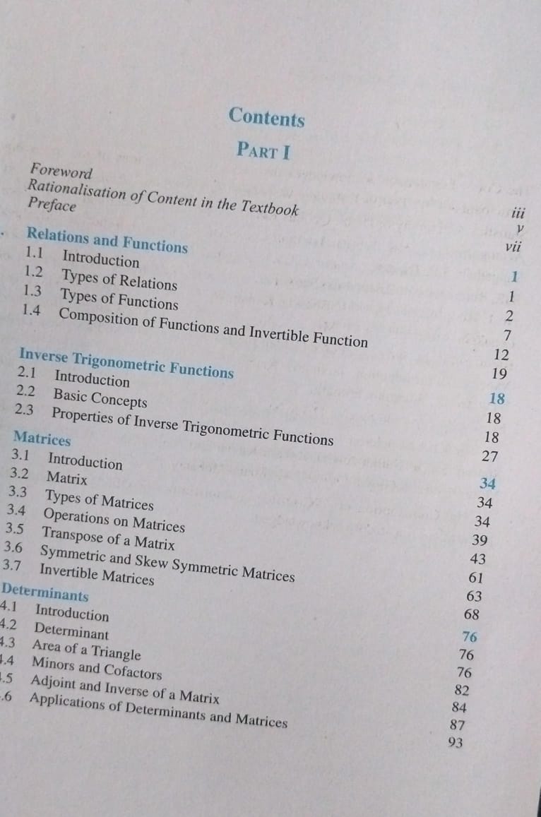 NCERT Mathematics Part 1 – Class 12 (English Medium)