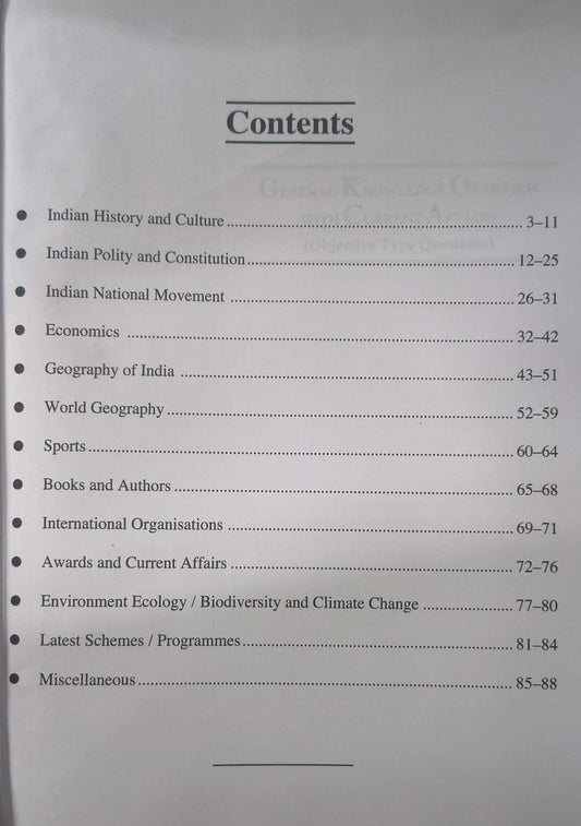 Upkar's General Knowledge Overview with Current Affairs Editon 2027 (English Medium)