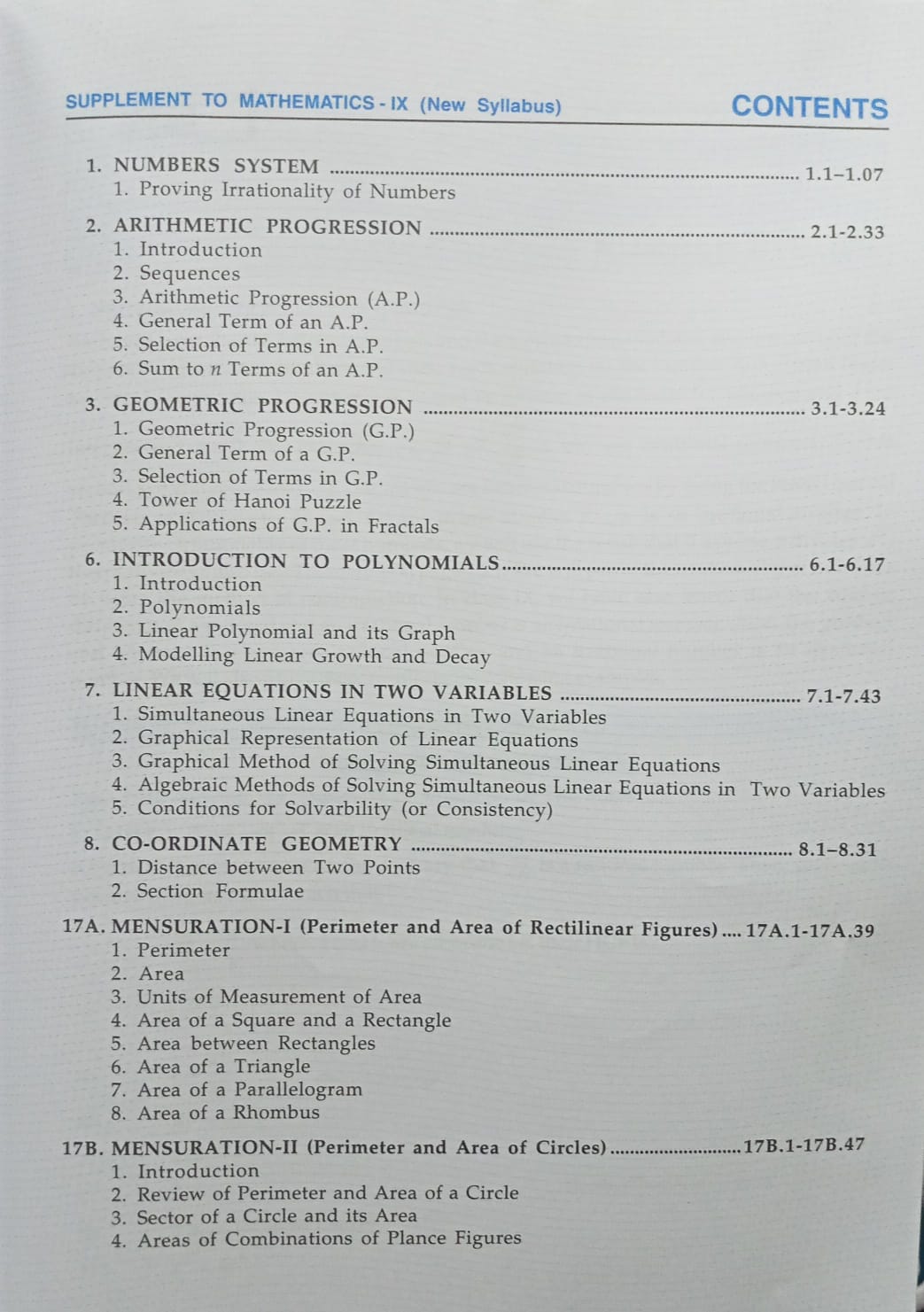 Dhanpat Rai Mathematics Supplement Class 9 Additional Topics R.D. Sharma 2026-27 Letest Edition (English Medium)