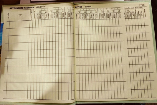 Chhajlani Attendance Register – Daily Attendance Record Book