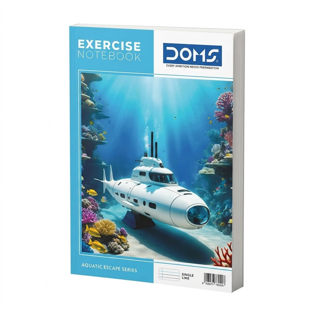 Doms Exercise Notebook (29.4 × 21 cm) – 300 Pages [Single Line]