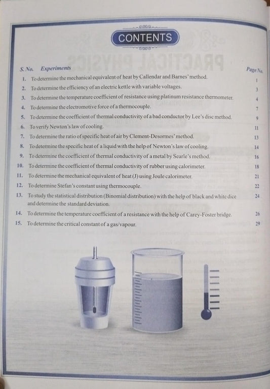 Shivalal Practical Physics B.Sc 1st Year Paper-1 [English]