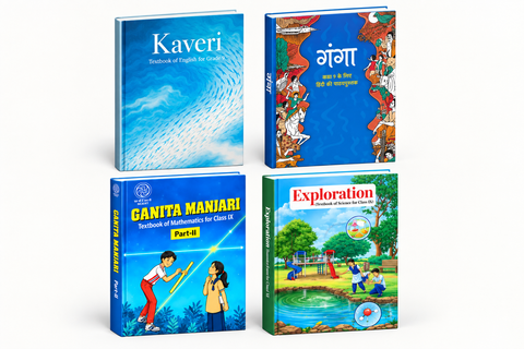 Class 9th NCERT English + Hindi + Maths (Part 2) + Science Combo | Complete Book Set New Edition (2026-2027)