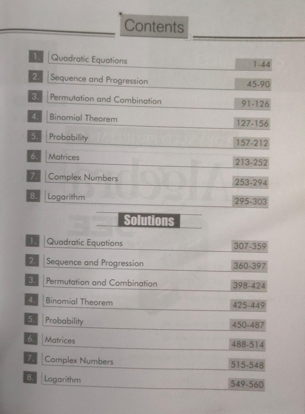 Shree Balaji Advanced Algebra for JEE 6th Edition [English] by Vikas Gupta