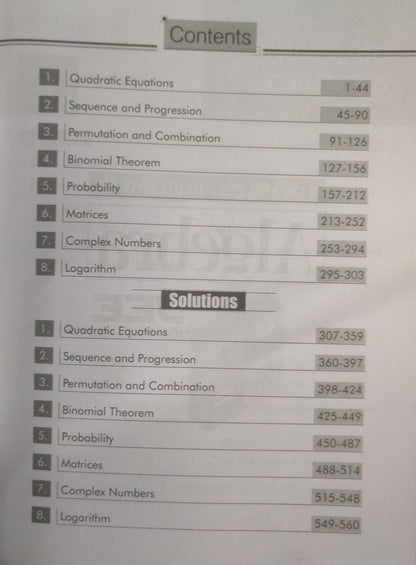 Shree Balaji Advanced Algebra for JEE 6th Edition [English] by Vikas Gupta