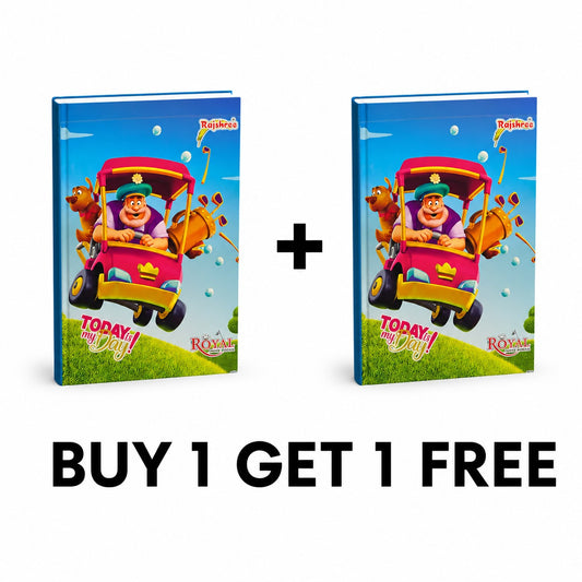 Rajshree Enterprises 120 Pages Ruled Notebook - (Buy 1 Get 1 Free)