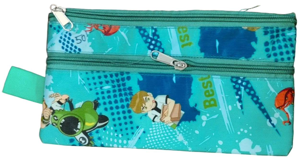 Twin Zipper Pencil Box for School – Spacious & Stylish