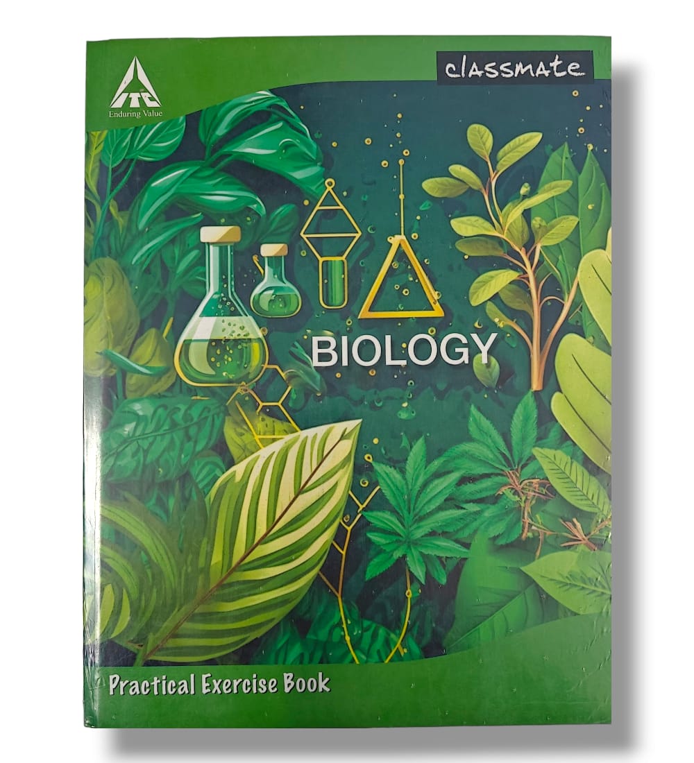 Classmate Biology Practical Notebook – 132 Pages, 28 x 22 cm | Lab Record Book for Students